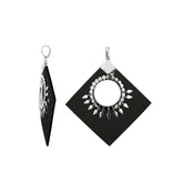 SP-5217-SHB Sterling Silver Pendant With Black Shell Jewelry Bali Designs Inc